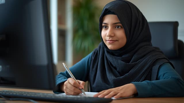 Online tutoring session in progress